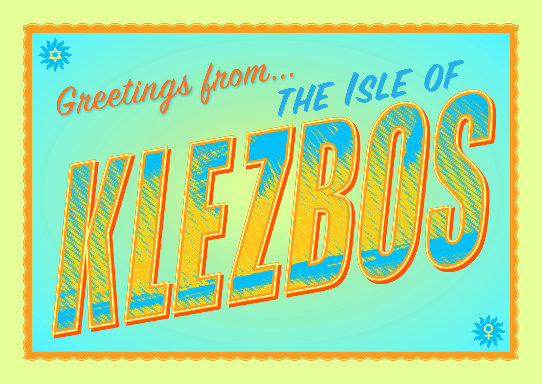 Isle of Klezbos Logo Postcard