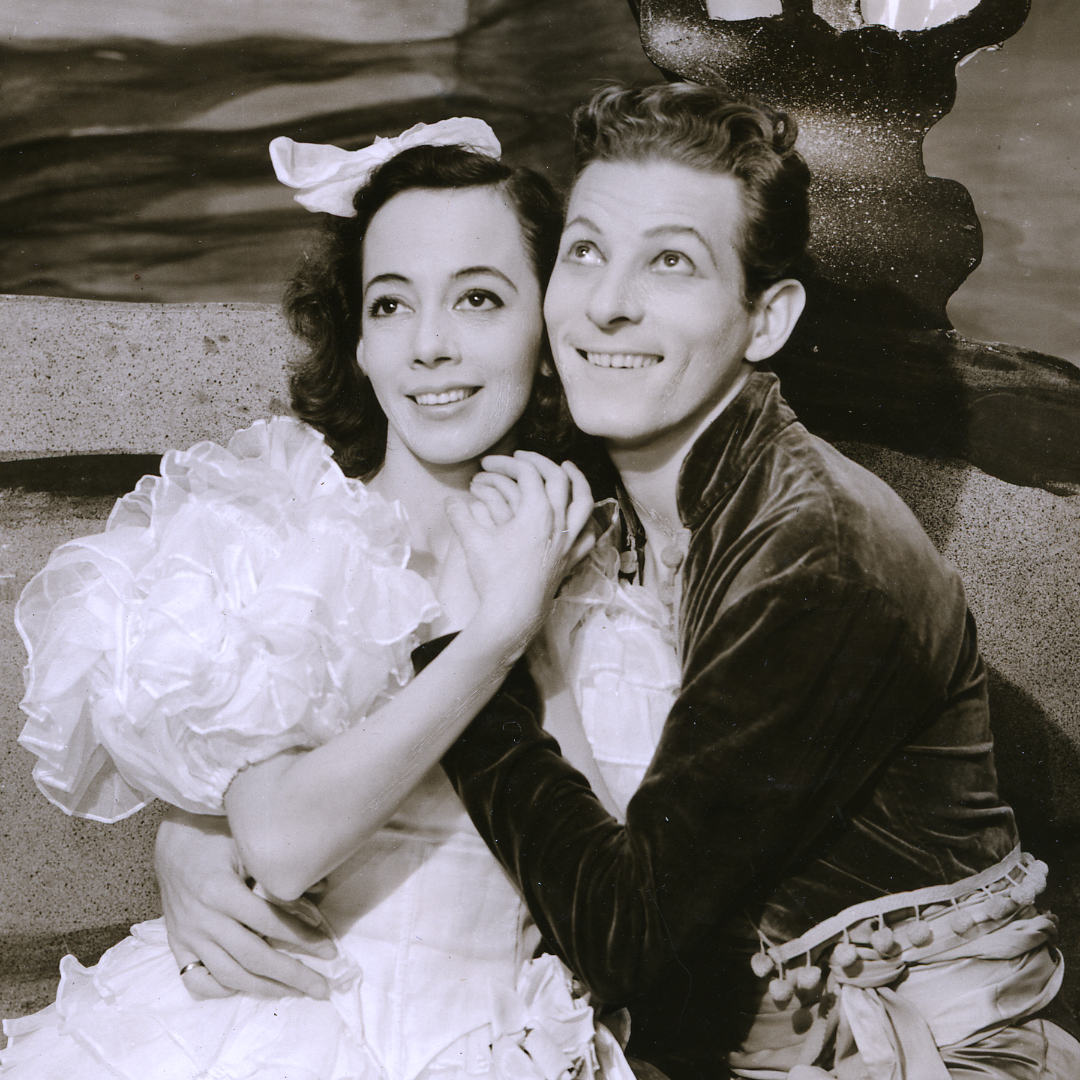 Photo of Imogene Coca and Danny Kaye in Straw Hat Revue